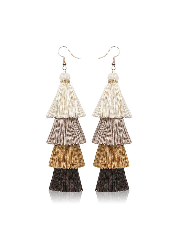 Handmade Bohemian Tassel Earrings