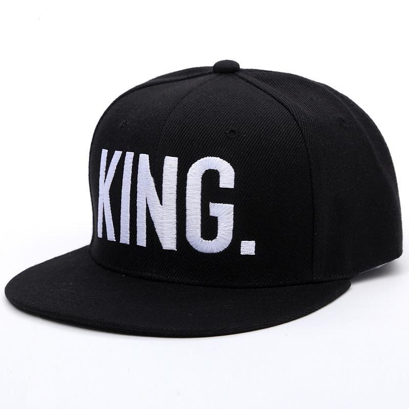 1PC KING QUEEN Embroidered Caps Lover Men Women