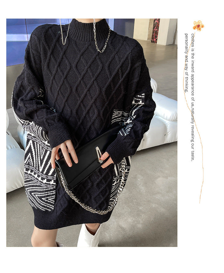 Original Design Loose Striped Sweater