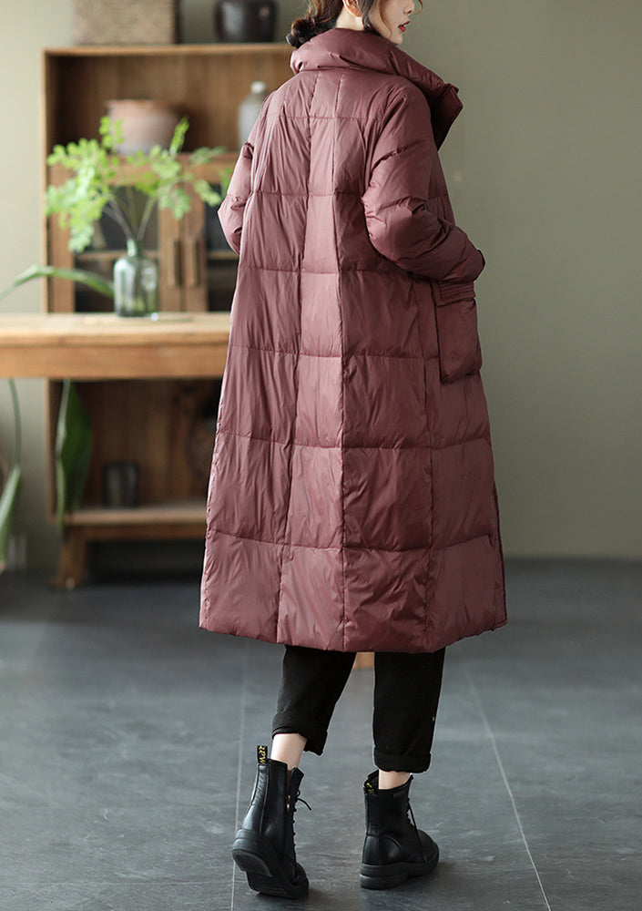 Mid-Length Stand Collar Padded Coat