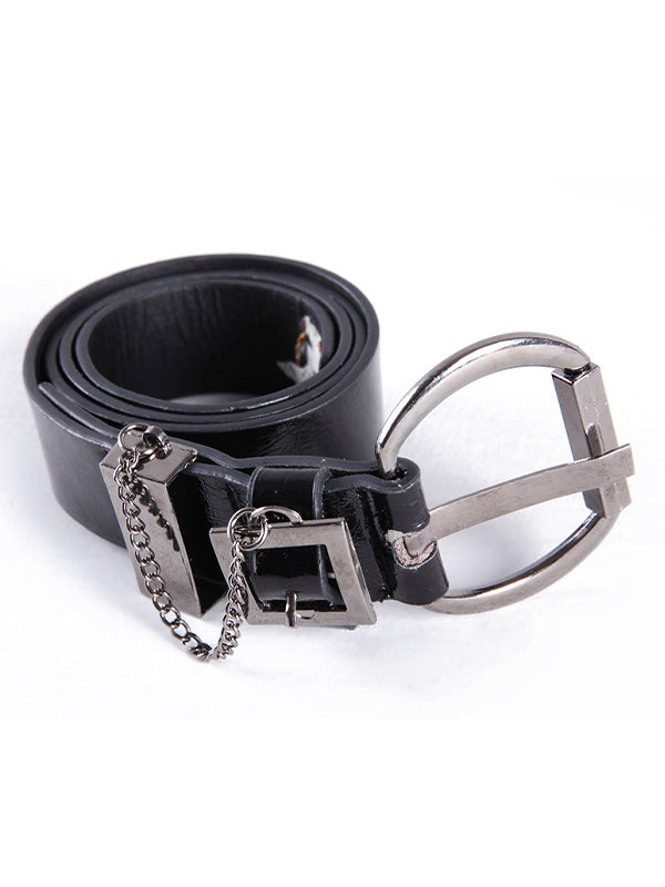 Women Buckle PU All Match Belt