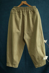 Cotton Wide Leg Casual Pant