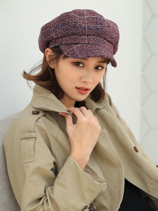 Vintage Plaid Beret