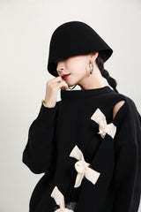 Women Hollow Pullover Loose Sweater