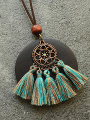 Ethnic Style Tassel Necklace