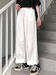 Roomy Wide-Leg Comfortable Pants