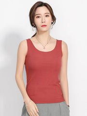 Comfortable Solid Color Sleeveless Vest