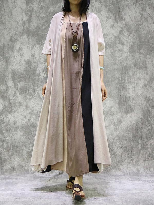 Loose Light Solid Long Cover-Up