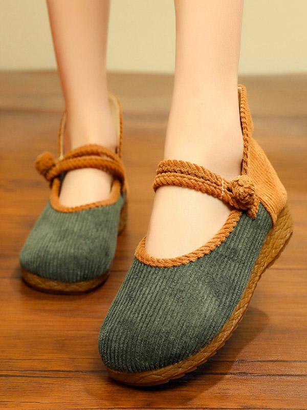 Split-joint Frog Flat Shoes