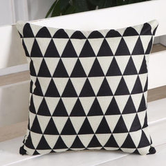 Triangle Plaid Pillow Case