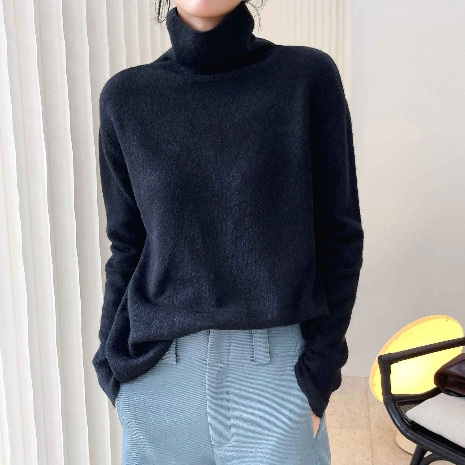 Casual Comfortable Turtleneck Sweater