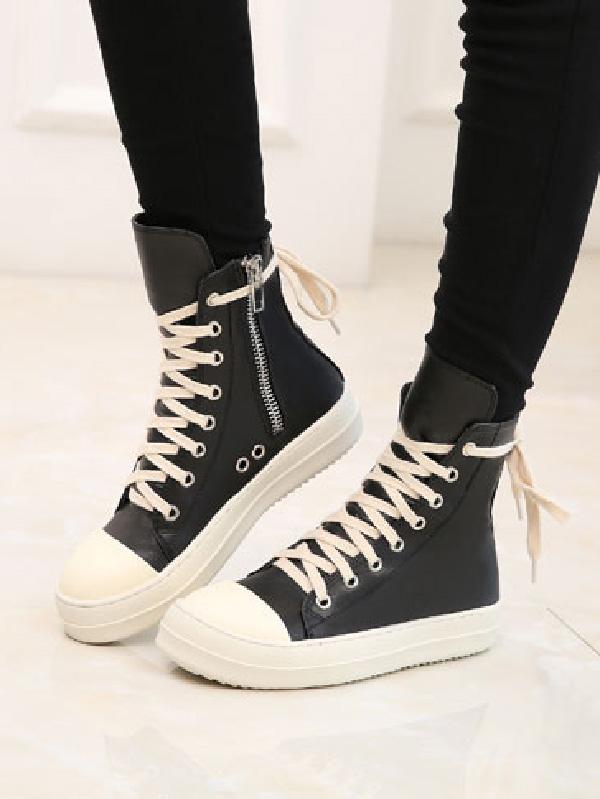 PU Hight Cut Casual Shoes