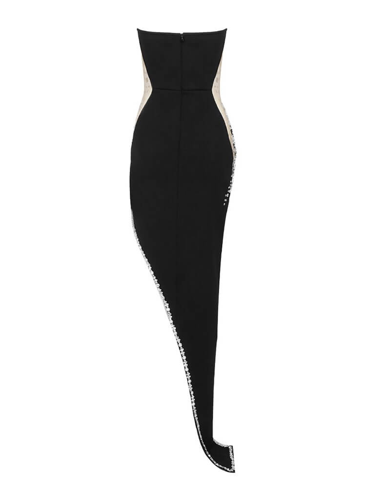 Sabine Strapless Embellished Bandage Dress