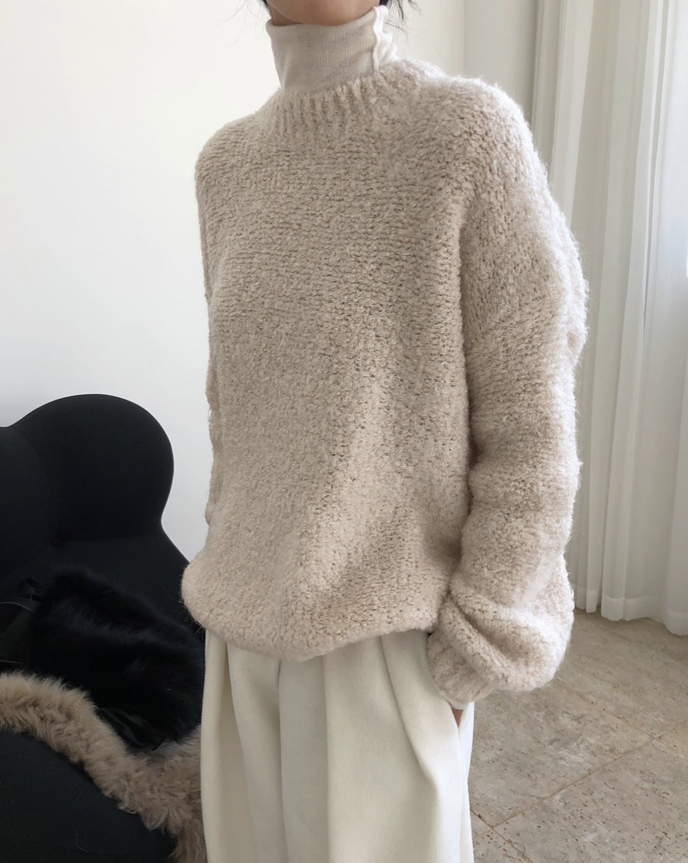 Urban Round-Neck Solid Sweater