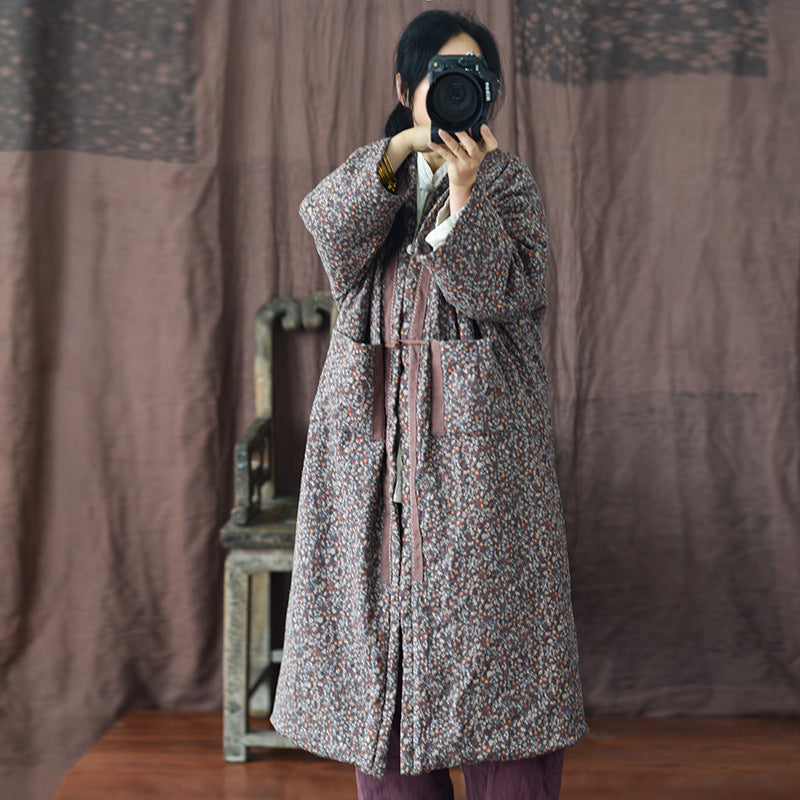 Lazy Printed Loose Coat