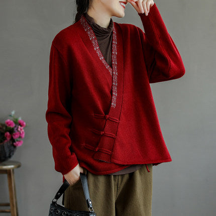 Vintage Embroidered Slouchy Coat