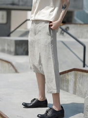 Original Designed Irregular Linen Harem Pants