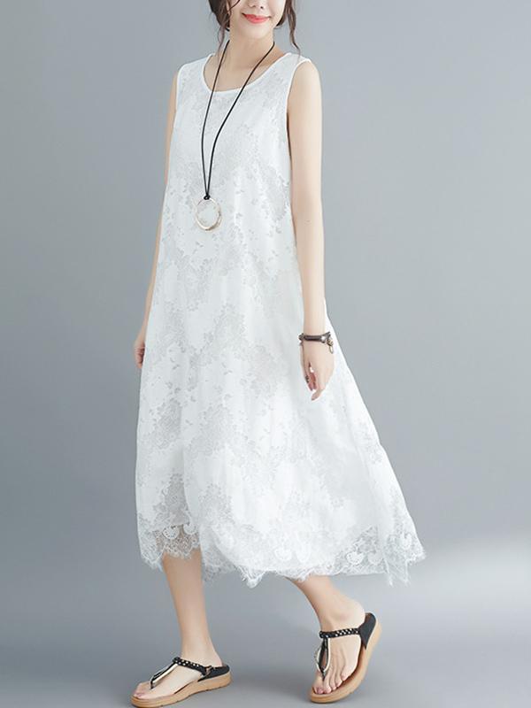 Lace Sleeveless Dress