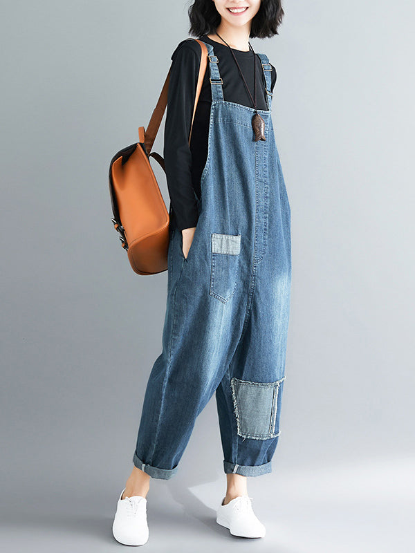 Original With Pocket Denim Jumpsuits