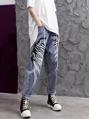 Street Style Printed Harem pants Jean Pants