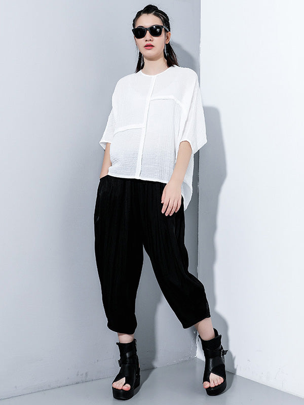 Casual Solid Column Pants Bottoms