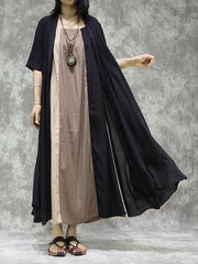 Loose Light Solid Long Cover-Up