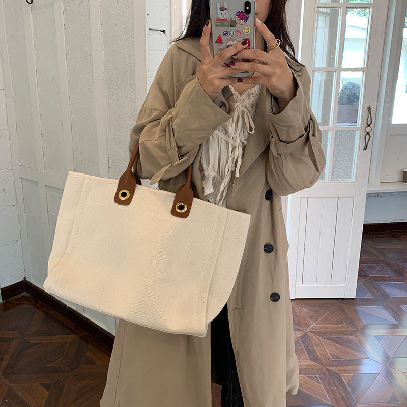 Large Capacity Single Shoulder Canvas Bag