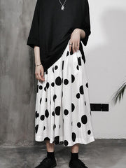 Vintage Original Polka-Dot A-line Skirt