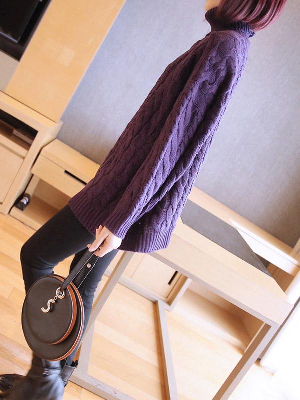 Loose Comfortable Warm High Neck Sweater