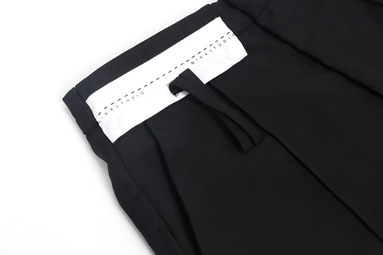 Splicing High Waist Urban Solid Shorts