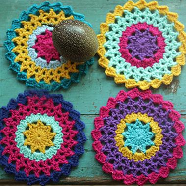 Sunflower Hand Crochet Insulation Mat