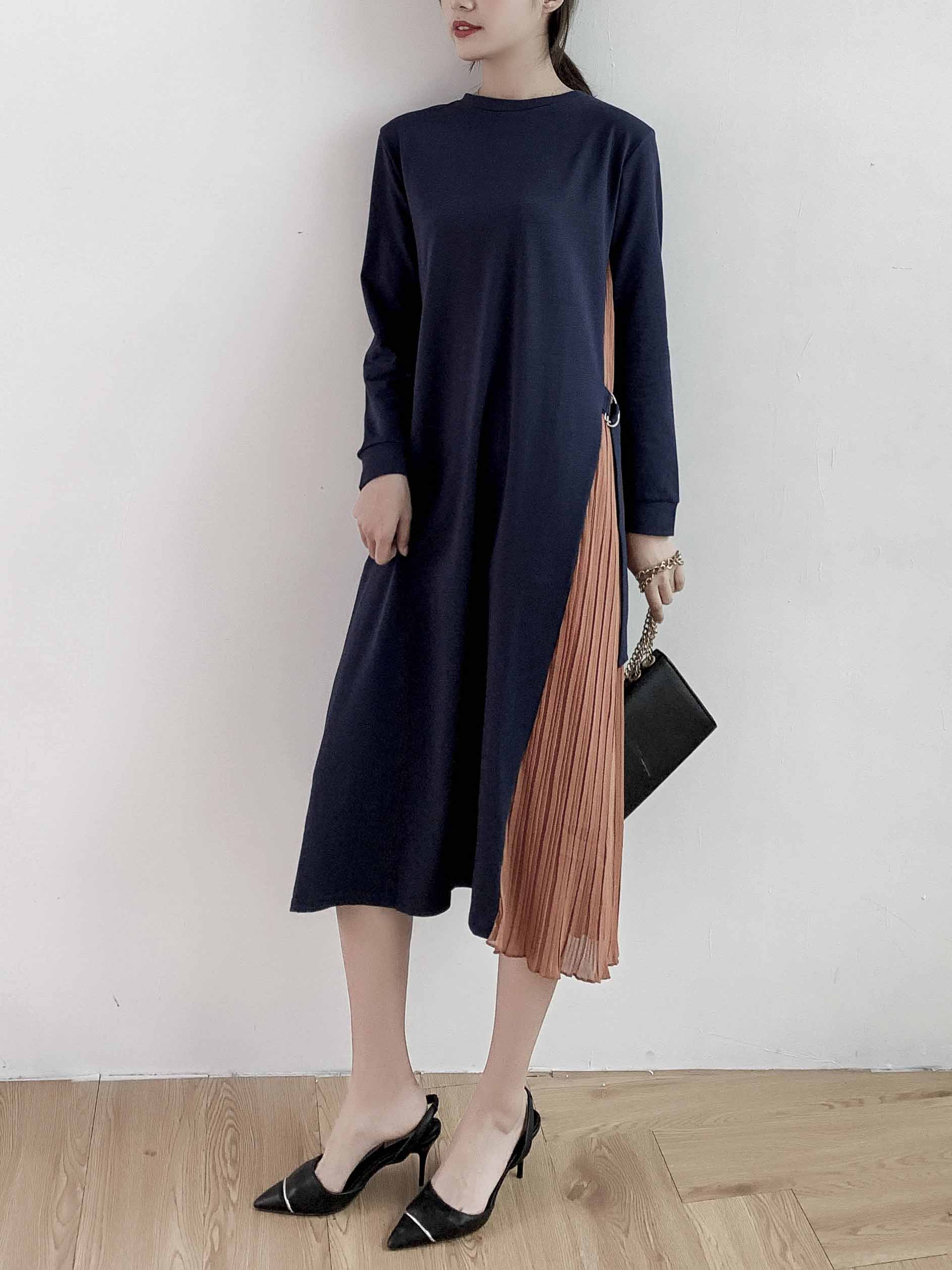 Loose Split-Joint Chic Ruffled Comfortable Midi Dress