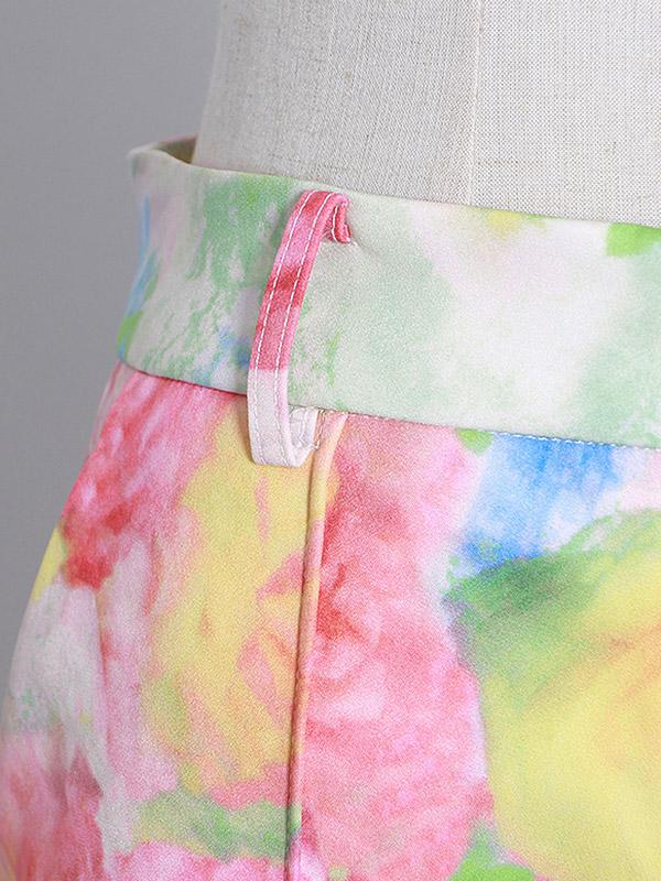 Original Floral Empire Column Shorts