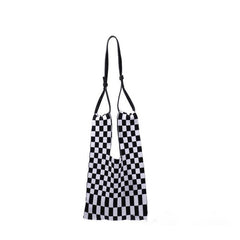 Canvas Check Shoulder Bag