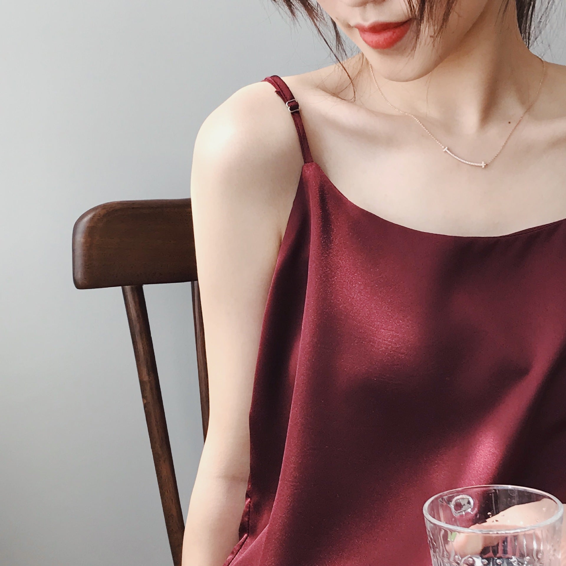 Thin Shoulder Strap Small Camisole Vest Top