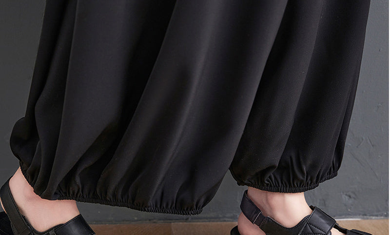 Women Loose Zipper Decorative Pocket Jumpsuit