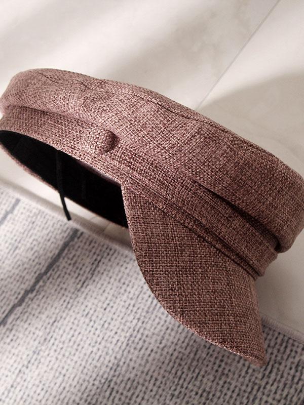 Elegant Linen Simple Beret