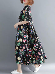 Summer New Loose Oversize Printed Dress