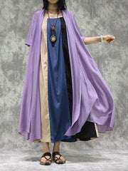 Loose Light Solid Long Cover-Up