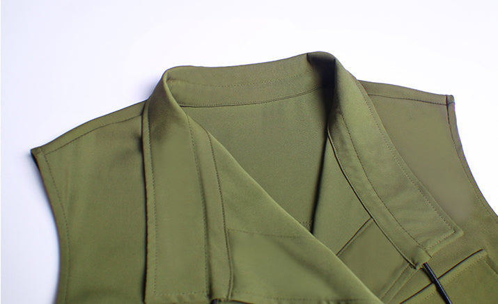 Loose Sleeveless Long Vest Outwear
