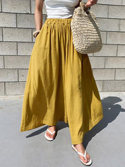 Loose Wide-leg Linen Pants