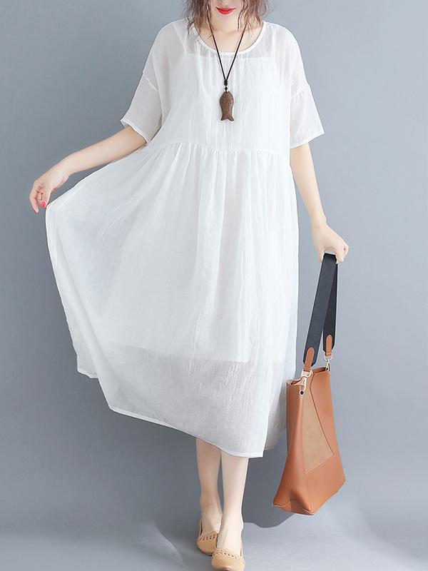 Two-pieces Loose Comfortable Blouse Dress
