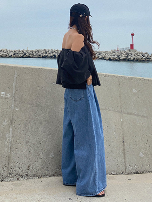 Urban Blue Wide Leg Jean Pants