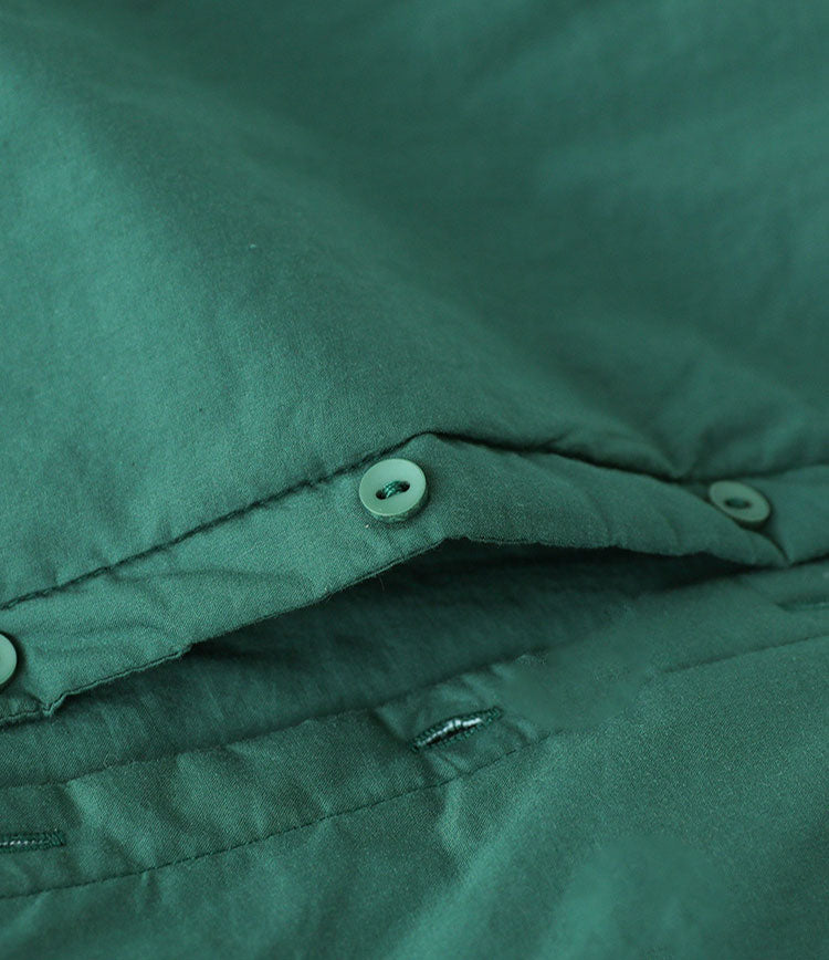 Retro Solid Color Lapel Collar Cotton Shirt