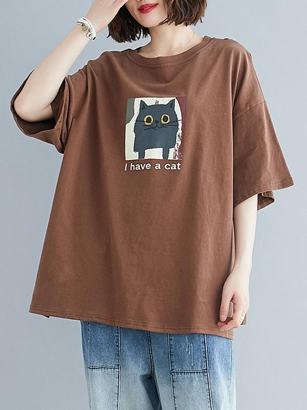 Loose Round Neck T-Shirt