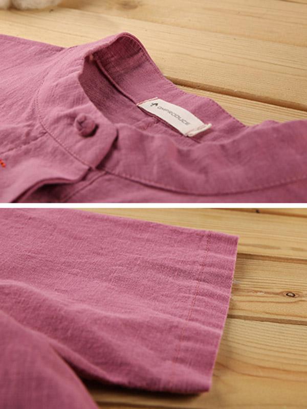 Loose Solid Color High-Low Casual T-Shirt