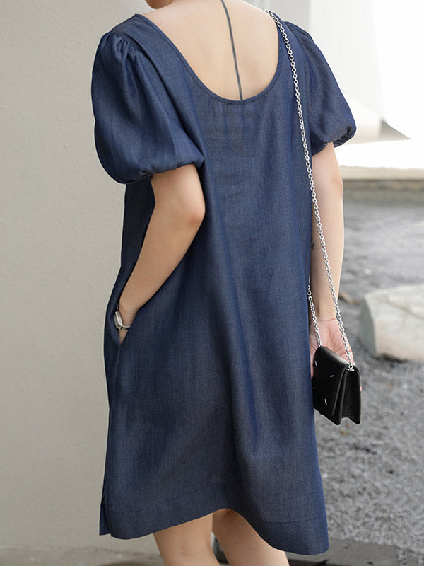 Original Bishop Sleeve Elasticity Waist Dress