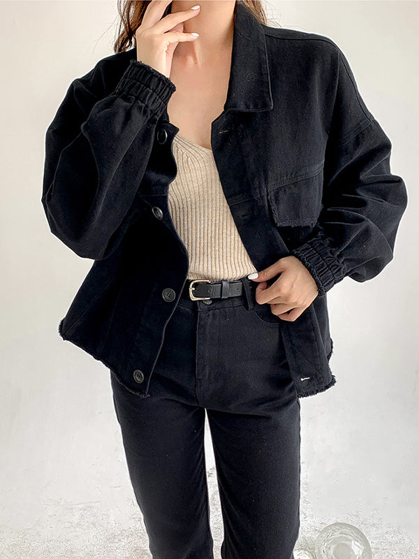 Women Casual Loose Lapel Jacket