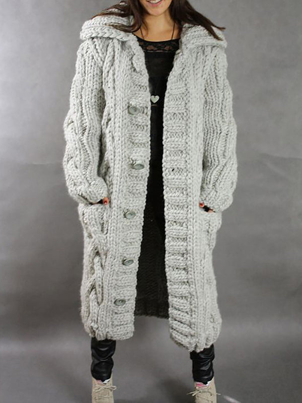 Casual Fashion Hooded Sweater Coat