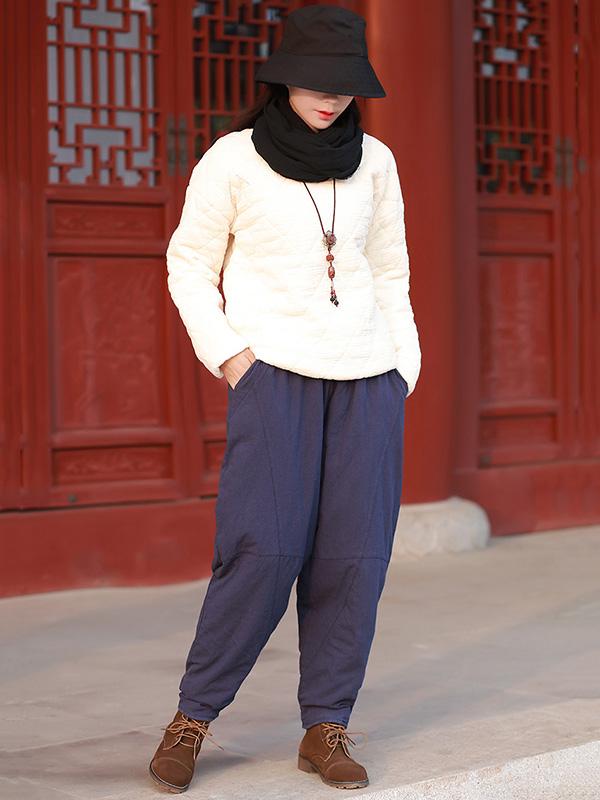 Comfortable Elastic Waist Bloomer Pants